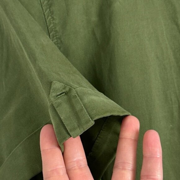 Sézane Charles Army Green Jumpsuit Size 42 French or US 10 Utility Pockets Boho - Picture 7 of 16